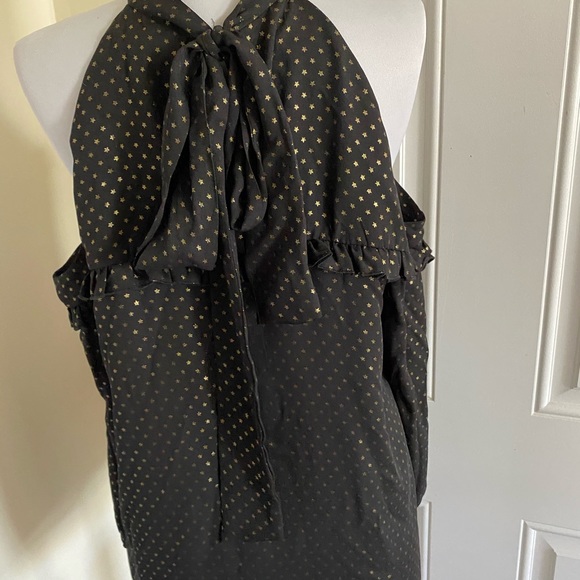 Supply & Demand Gold Star Cold Shoulder Blouse New - Picture 5 of 12